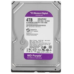 Жесткий диск для видеонаблюдения HDD 4Tb Western Digital Purple SATA 6Gb/s 256Mb 3,5" WD44PURZ