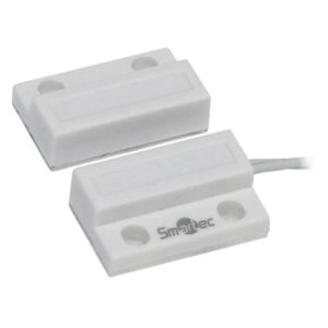ST-DM110NC-WT Магнитоконтактный датчик, НЗ, белый, накладной для деревянных дверей,
