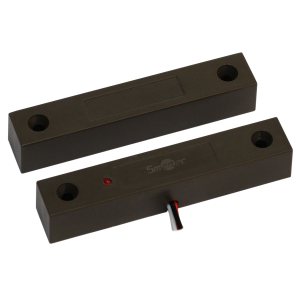 ST-DM135NC-BR Магнитоконтактный датчик, СИД индикация, коричневый, накладной для деревянных дверей,