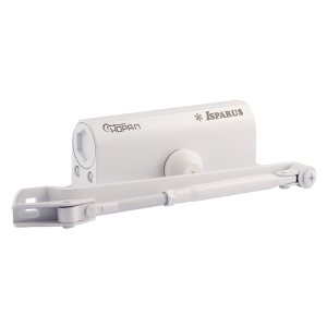 Доводчик НОРА-М 430 F ISPARUS фиксация (от 50 до 110кг) (белый) морозостойкий