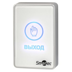 ST-EX020LSM-WT Кнопка выхода сенсорная, белая, накладная, пластик, НЗ/НР контакты, 12-24 В(DC)