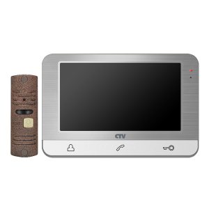 Комплект видеодомофона СTV-DP1703, серебро