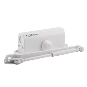 Доводчик НОРА-М 450 ISPARUS (от 120 до 170кг) (белый) морозостойкий
