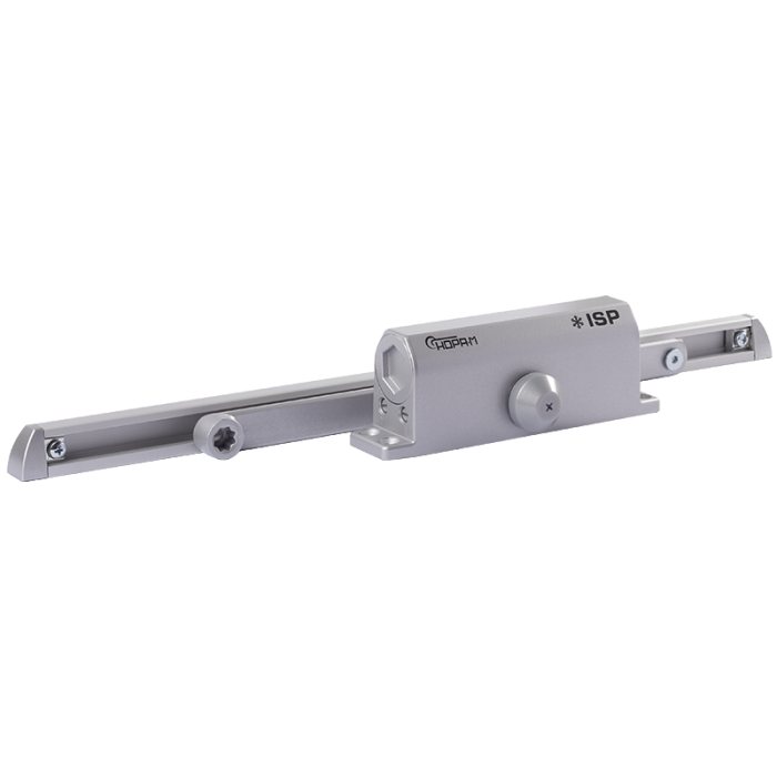 Доводчик ISPARUS 440 Slider (от 70 до 130 кг) (серый) морозостойкий со скользящей тягой
