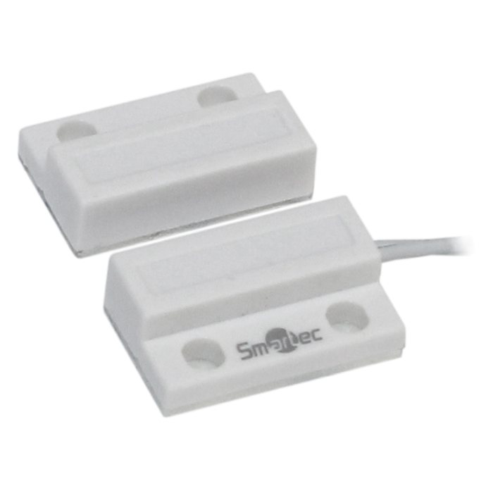 ST-DM110NC-WT Магнитоконтактный датчик, НЗ, белый, накладной для деревянных дверей,
