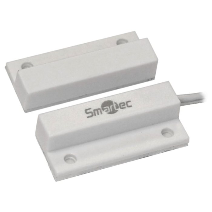 ST-DM111NC-WT Магнитоконтактный датчик, НЗ, белый, накладной для деревянных дверей, зазор 20 мм