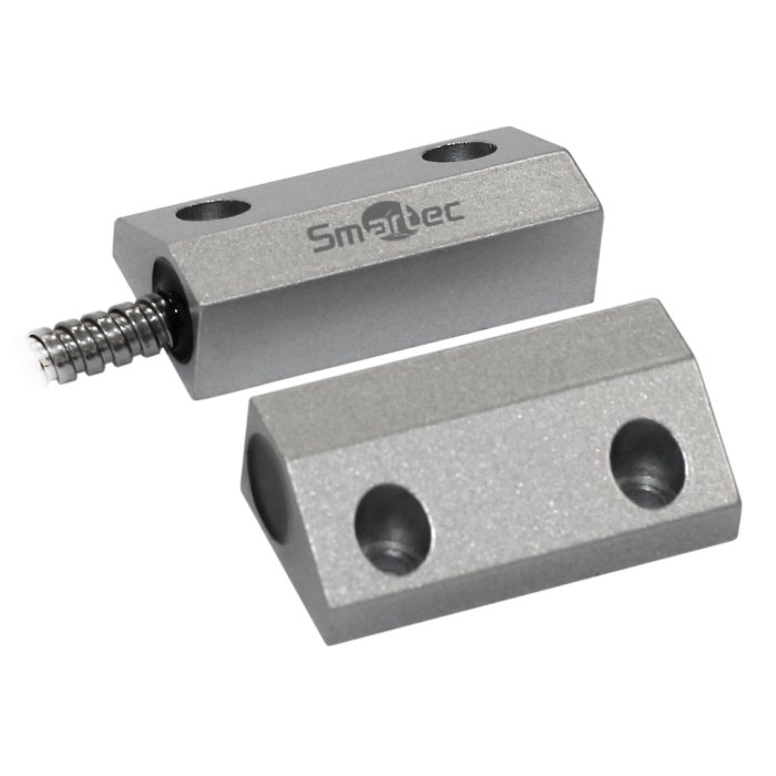 ST-DM131NC-SL Магнитоконтактный датчик, НЗ, серебряный, накладной для металлических дверей