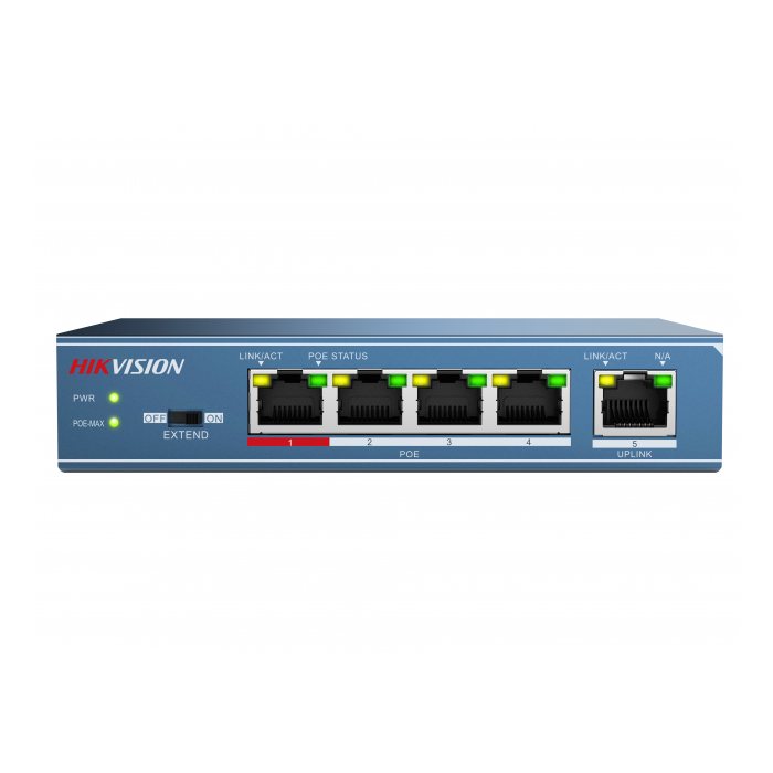 Коммутатор Hikvision DS-3E0105P-E