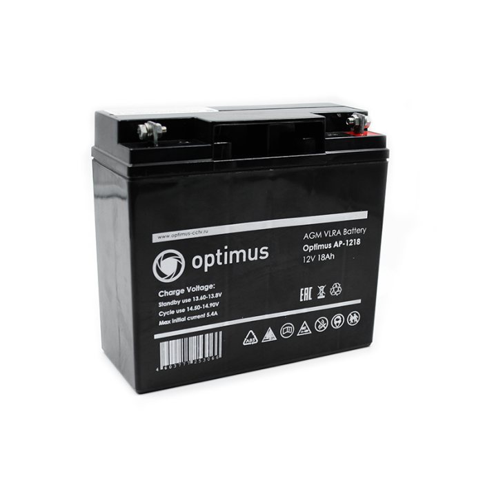 Аккумулятор Optimus AP-1218 18А