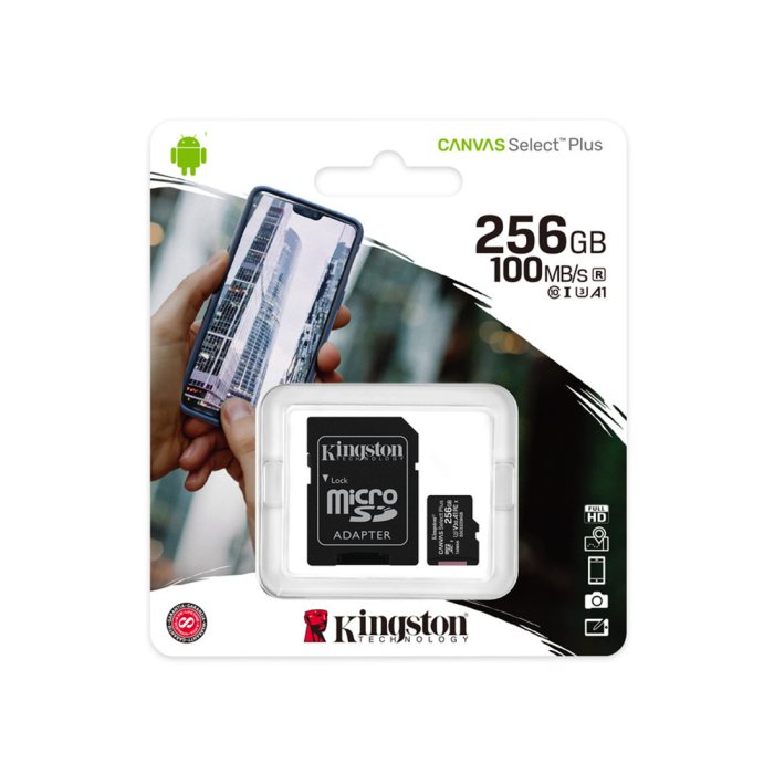 Карта памяти 256Gb Kingston SDCS2/256GBSP