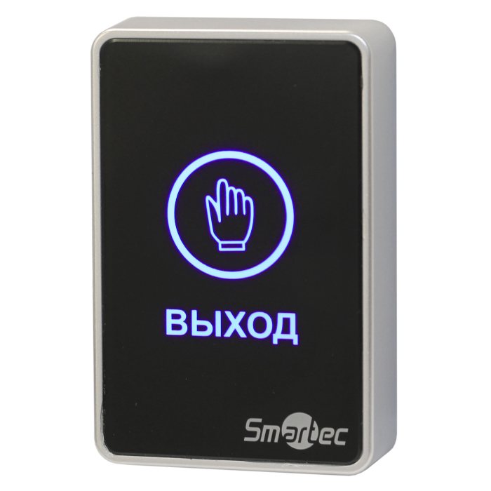 ST-EX020LSM-BK Кнопка выхода сенсорная, черная, накладная, пластик, НЗ/НР контакты, 12-24 В(DC)