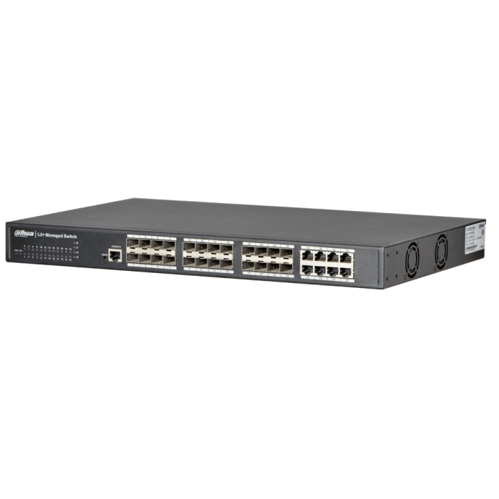 Управляемый 24-портовый L2+ сетевой коммутатор Dahua DH-PFS5924-24X