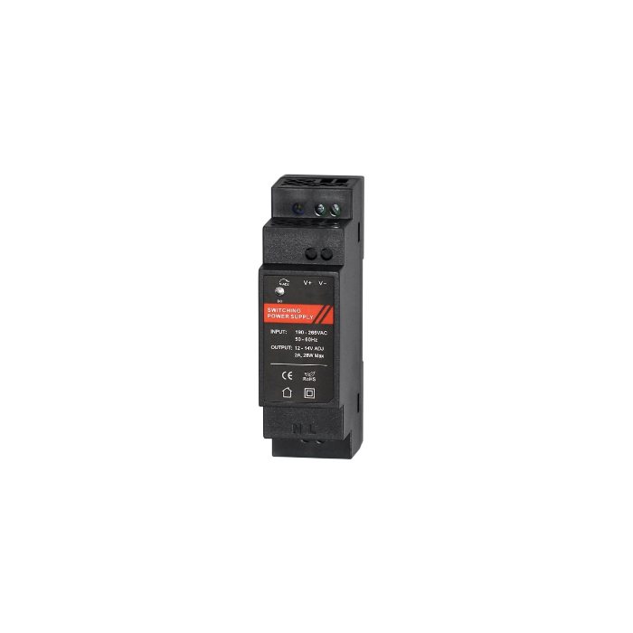 ST-PS102DDS-BK Б.п. 12 VDC/ 2 A, крепление на DIN-рейку, черный