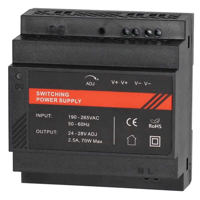 ST-PS203DDL-BK Б.п. 24 VDC/ 2,5 A, крепление на DIN-рейку, черный