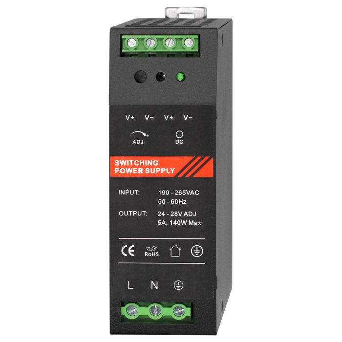 ST-PS205DDX-BK Б.п. 24 VDC/ 5 A, крепление на DIN-рейку, черный