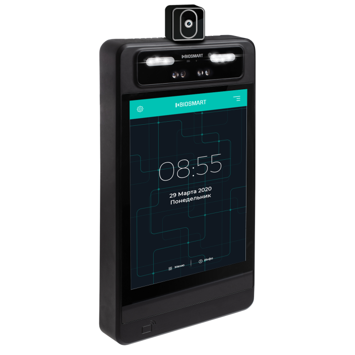 Терминал идентификации по лицу BioSmart QUASAR - T с термодатчиком