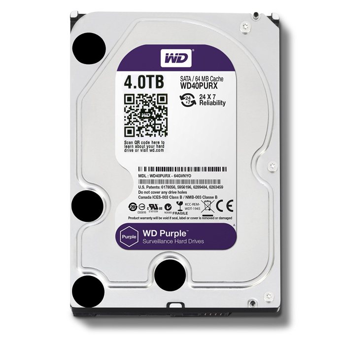 WD40PURX Жесткий диск 4000ГБ Western Digital "Caviar Purple"