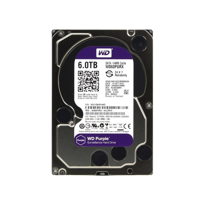 Жёсткий диск 6Tb Western Digital WD60PURX