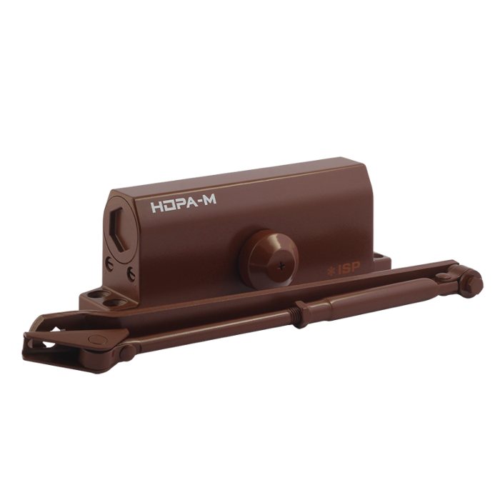Доводчик НОРА-М 450 ISPARUS (от 120 до 170кг) (коричневый) морозостойкий