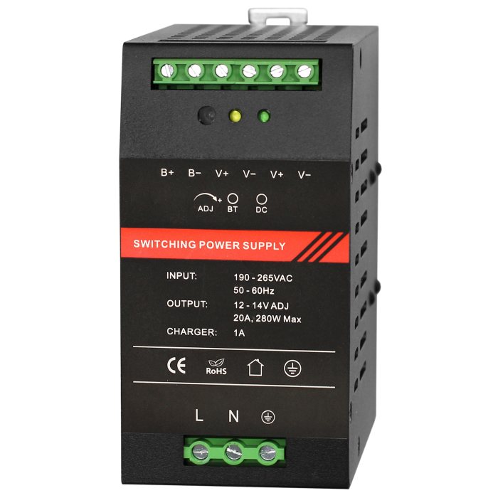 ST-PS120BDU-BK Б.б.п. 12 VDC/ 20 A, крепление на DIN-рейку, черный